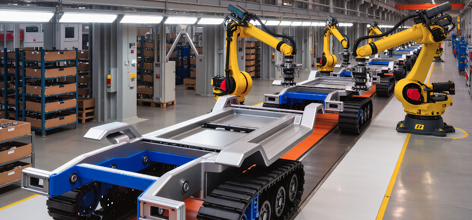 Elektrisch für Roboterfahrgestelle